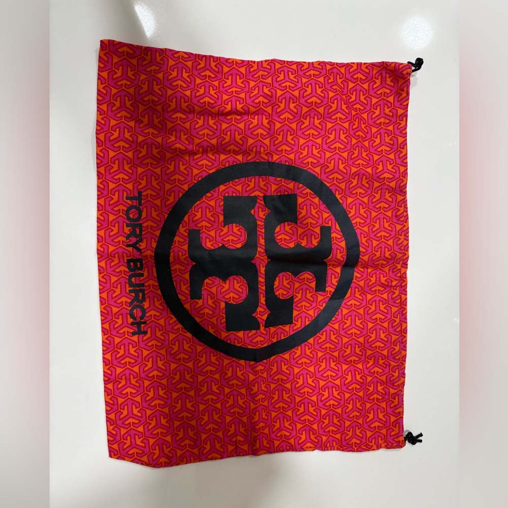 Tory Burch Vibrant Red and Pink Pouch Dust Bag in Excellent Preloved Condition!